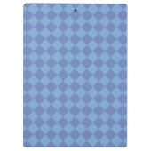 Blauw ruitpatroon van Checker Klembord (Achterkant)