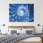 blauw ruitvormig canvas (Insitu (Slaapkamer))