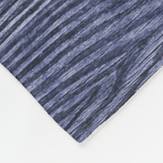 Blauw Rustiek Hout Rendier Familie Kerstmis Fleece Deken (Hoek)