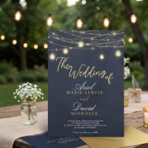 Blauw Rustieke Kerstverlichting Romantische Trouwf