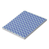 Blauw saffier Chevron patroon Notitieblok (Gedraaid)