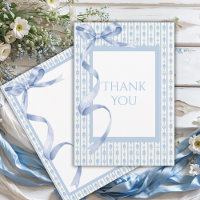 Blauw satijn lint Elegant Baby shower