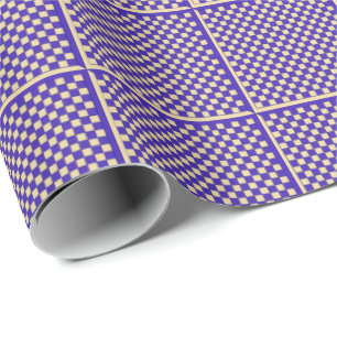 Blauw schaakpakpapier cadeaupapier