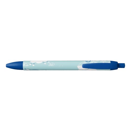 blauw schaap blauwe inkt pen (Achterkant)
