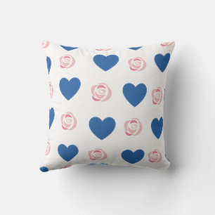 Blauw Schattige Gezellig Modern Romantisch Chic St Kussen