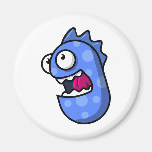 Blauw schepsel magneet