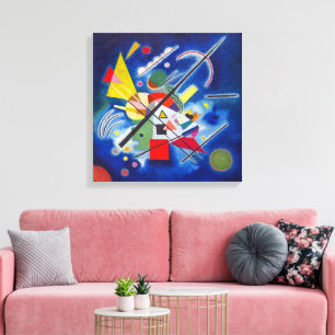 Blauw schilderen Wassily Kandinsky Canvas Afdruk