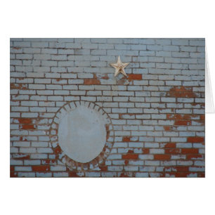 Blauw schilderij scheuren op de muur