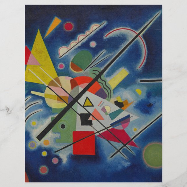 Blauw schilderij van Kandinsky (Voorkant)