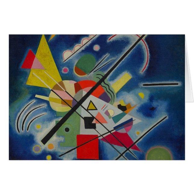 Blauw schilderij van Kandinsky (Voorkant Horizontaal)