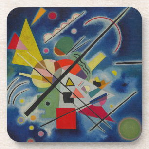 Blauw schilderij van Kandinsky Bier Onderzetter