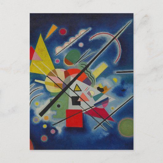 Blauw schilderij van Kandinsky Briefkaart (Voorkant)