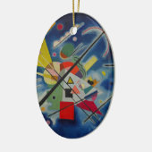 Blauw schilderij van Kandinsky Keramisch Ornament (Links)