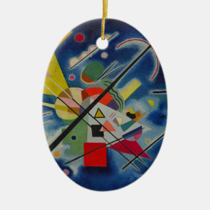 Blauw schilderij van Kandinsky Keramisch Ornament