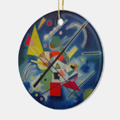 Blauw schilderij van Kandinsky Keramisch Ornament (Links)