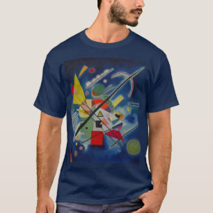 Blauw schilderij van Kandinsky Navy Blue T-shirt