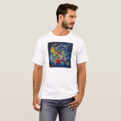 Blauw schilderij van Kandinsky T-shirt (Voorkant volledig)