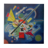 Blauw schilderij van Kandinsky Tegeltje (Voorkant)
