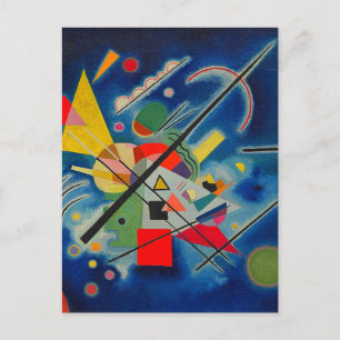 Blauw schilderij van Wassily Kandinsky Briefkaart