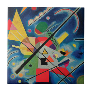 Blauw schilderij van Wassily Kandinsky Tegel Tegeltje