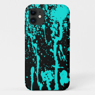 Blauw schilderplaatje en schijven iPhone 11 hoesje