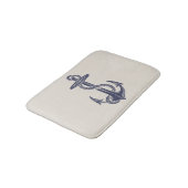 blauw schip Anchor Bath Mat (Gekanteld)