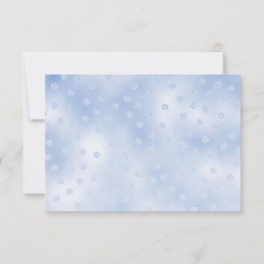 Blauw schommelend paard dank u kaart (Achterkant)