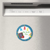 Blauw schoolschoolschoolmagneet magneet (Insitu (Vaatwasser))