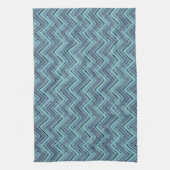 Blauw schoppenpatroon theedoek (Verticaal)