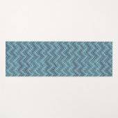 Blauw schoppenpatroon yogamat (Voorkant (horizontaal))