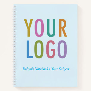 Blauw Schrijfboek Met Eigen Logo Voor Oefening Notitieboek
