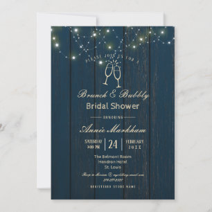 Blauw schuur bord slingerlicht borrelende douche kaart