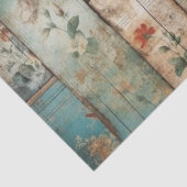 Blauw Shabby Chic Decoupage Tissuepapier (Detail)