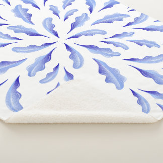 blauw sherpa deken
