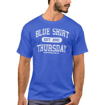 Blauw Shirt Donderdag Athletic T-shirt