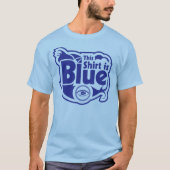 Blauw Shirt voor kleurenblinden (Voorkant)