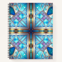 Blauw Sierlijk Notitieboek