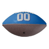 BLAUW SILVER GRAY EN NAVY Custom Football (Gedraaid 270)