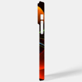 Blauw Sinaasappel Bloemen Modern Abstract Kunstpat Case-Mate iPhone Case (Achterkant / Links)