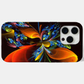 Blauw Sinaasappel Bloemen Modern Abstract Kunstpat Case-Mate iPhone Case (Achterkant (horizontaal))