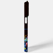 Blauw Sinaasappel Bloemen Modern Abstract Kunstpat Case-Mate iPhone Case (Achterkant / Rechts)
