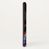 Blauw Sinaasappel Bloemen Modern Abstract Kunstpat Case-Mate iPhone Case (Achterkant/rechts)