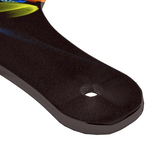 Blauw Sinaasappel Bloemen Modern Abstract Kunstpat Snijplank (Hoek)