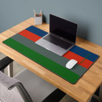 Blauw Sinaasappel Groene Strepen Patroon Gepersona