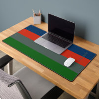 Blauw Sinaasappel Groene Strepen Patroon Gepersona