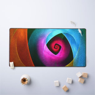 Blauw Sinaasappel Roze Moderne Abstracte Kunst Pat Bureaumat
