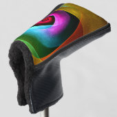 Blauw Sinaasappel Roze Moderne Abstracte Kunst Pat Golfheadcover (3/4 voorkant)