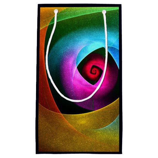 Blauw Sinaasappel Roze Moderne Abstracte Kunst Pat Klein Cadeauzakje (Voorkant)