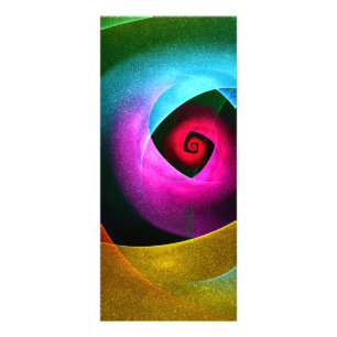 Blauw Sinaasappel Roze Moderne Abstracte Kunst Pat Reclamekaart