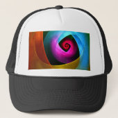 Blauw Sinaasappel Roze Moderne Abstracte Kunst Pat Trucker Pet (Voorkant)